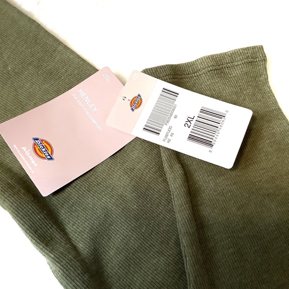 NWT Dickies ribbed LS henley tee - Picture 8 of 9